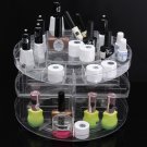 Transparent Plastic 360 Degree Makeup Cosmetic Perfume Nail polishStorage Organizer Holder