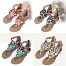 Womens Fashion Bohemian Beads Thong Toe
