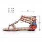 Womens Summer Roman Bohemian Style Beaded Gemstone
