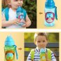Cartoon Animal Straw Cup Water Bottle Non-toxic BPA-Free Drinking Cup