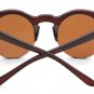 UV400 Women Sunglasses Half Frame Round Wooden