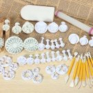 14 Sets 46PCS Fondant Cake Decorating Set Fondant Plunger Cutter