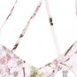 Beach Pink Cross Back Floral Printed Long Maxi Dress