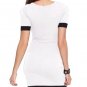 Women Asymmetrical Bud Irregular Short Sleeve OL Party Dress