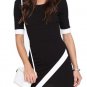 Women Asymmetrical Bud Irregular Short Sleeve OL Party Dress