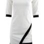 Women Asymmetrical Bud Irregular Short Sleeve OL Party Dress