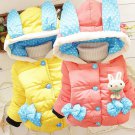 Baby Girl Warm Coats Children Jacket Kids Hooded Cartoon Winter Tops Costume