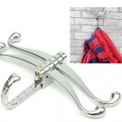 Zinc Alloy Bathroom Dragonfly Wall Hook Clothes Hanger Hat Towel Holder