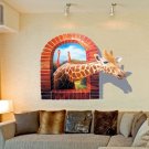 3D Wall Decal Removable Giraffe Wall Stickers Home Wall Background Decoration