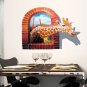 3D Wall Decal Removable Giraffe Wall Stickers Home Wall Background Decoration