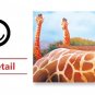 3D Wall Decal Removable Giraffe Wall Stickers Home Wall Background Decoration