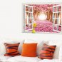 3D Window Sakura View Removable Wall Sticker Art Decal Mural Home Decor