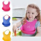 Baby Kid Silicone Lovely Cartoon Waterproof Soft Bib Feeding Shield Baby Care