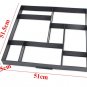 51cm Garden DIY Plastic Path Maker Model Road Paving Cement Mould Brick Stone Road