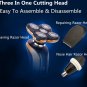 5D 3 in1 Electric Razor Rotary Shaver Cordless Rechargeable Waterproof Nose Hair Trimmer