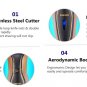 5D 3 in1 Electric Razor Rotary Shaver Cordless Rechargeable Waterproof Nose Hair Trimmer
