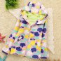 Baby Kid Girl Printed Long Sleeve Hoddy Coat Outerwear Jackets Aged 2-8Y