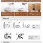 100-240V Ultrasonic Wood Grain Air Humidifier Diffuser Spray Mist Aromatherapy