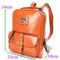 PU Leather Vintage Women Backpack Student School Bags Travel Rucksack