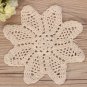 Handmade Floral Crocheted Cotton Round Lace Doily Cup Mat Coaster