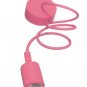 Colorful E27 Silicone Rubber Pendant Light Lamp Holder Socket DIY