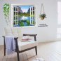 3D 110cm Window Landscape View Removable Wall Sticker Wall Decal Mural Home Decor