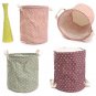 23*26cm Cotton Linen Storage Clothes Basket Laundry Hamper Daily Stuff Bag