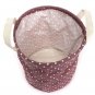23*26cm Cotton Linen Storage Clothes Basket Laundry Hamper Daily Stuff Bag