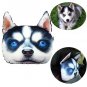 28X20cm Plush Creative 3D Dog Face Throw Pillows Sofa Car Seat Cushion With Backstrap