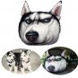 28X20cm Plush Creative 3D Dog Face Throw Pillows Sofa Car Seat Cushion With Backstrap
