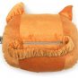 28X20cm Plush Creative 3D Dog Face Throw Pillows Sofa Car Seat Cushion With Backstrap