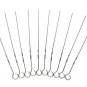 10pcs Stainless Steel BBQ Skewers Barbecue Kebab Meat Stick Needle