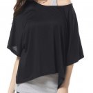 Women Casual Two Piece Loose Short Bat Sleeve T-shirt