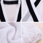 Women V Neck Long Sleeve Chiffon Blouse