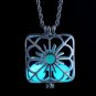 Glow In The Dark Steampunk Luminous Locket Pendant Necklace