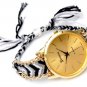 Women Ethnic Knitted Chain Bracelet Quartz Watch