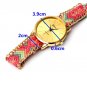 Women Ethnic Knitted Chain Bracelet Quartz Watch