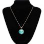 Vintage The Tree of Life Cabochon Bronze Alloy Chain Pendant Necklace