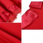 Women Vintage Half Sleeve Ruffle Hem Maxi Dress