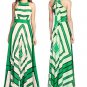 Geometric Halter Long Dresses For Women Boho Chiffon Maxi