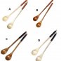 Long Handle Wooden Mixing Spoon Tie Wire Round Handle Ladle Stirring Spoon