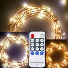 6M 120 LED Copper Wire Strings Party Light With Remote Control for Christmas Decoration