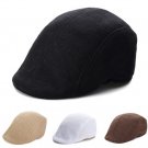 Mens Herringbone Flat Hat Peaked Racing Country Golf Newsboy Beret Cap
