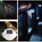 Garden 3 LED Solar Power Fence Gutter Light Super Bright Outdoor Yard Aisle Panel Lamp