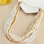 Bohemian Bib Multilayer Beads Statement Choker Necklace Women Jewelry