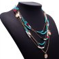 Pendant Multilayer Beads Statement Necklace
