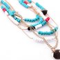 Pendant Multilayer Beads Statement Necklace
