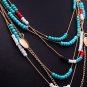 Pendant Multilayer Beads Statement Necklace