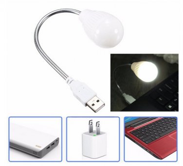 Energy Saving Lamp USB Power LED Night Light Bulb Reading Outdoor For PC Laptop