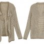 Loose Casual Crochet Long Sleeve Knit Cardigan Coat Knitwear Sweater